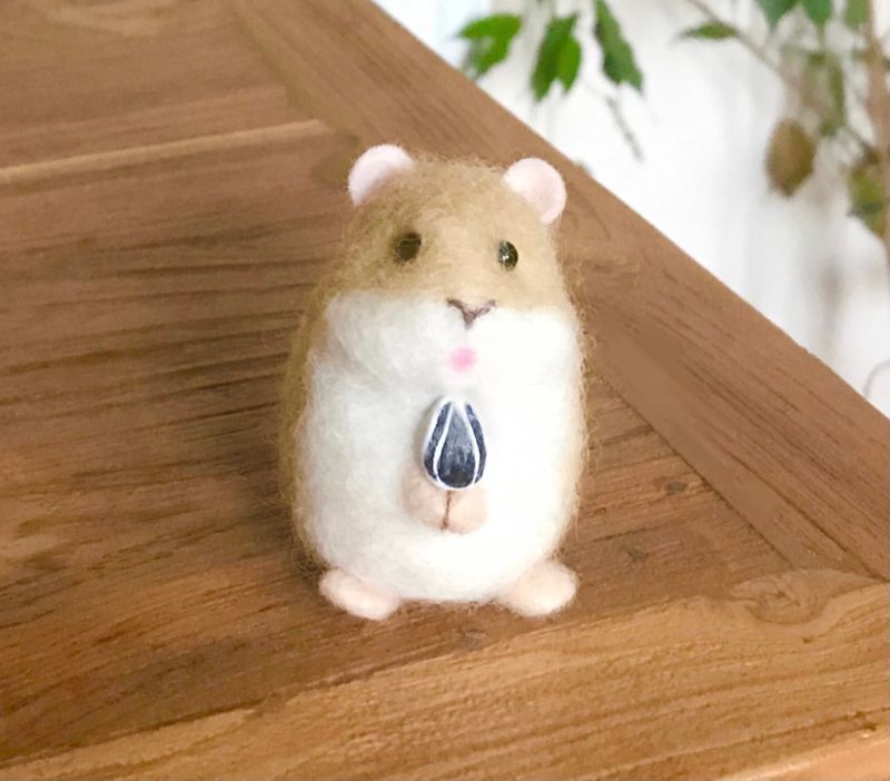 Chubby Little Hamster - Pet - Needle Felting Pattern PDF - Tutorial - The Wishing Shed