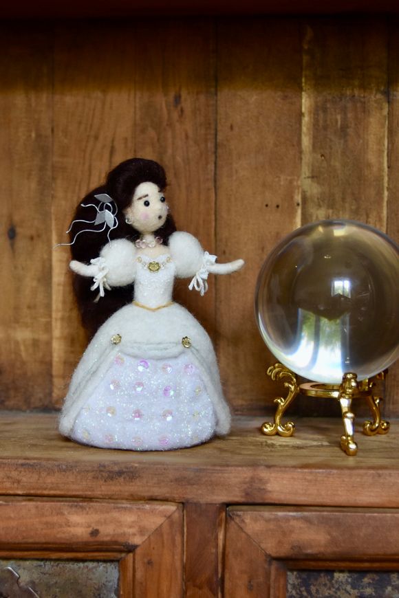 One of a kind Needle Felted Miniature Figure -  Sarah Doll From The Labyrinth 