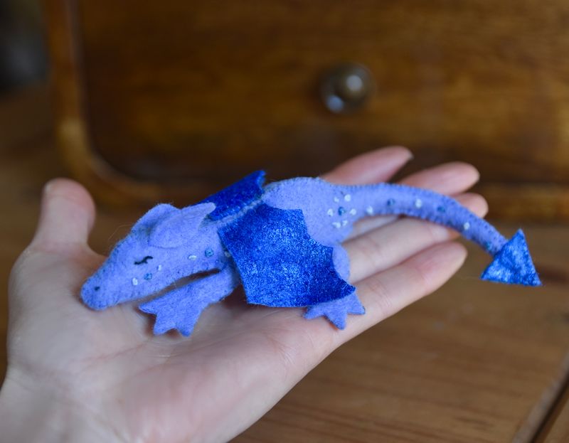 Pocket Dragon Pet - Felt Sewing Pattern - Pet