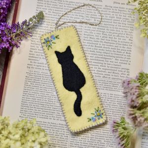 PDF Sewing Pattern - Black Cat - Forget Me Not Book Mark 