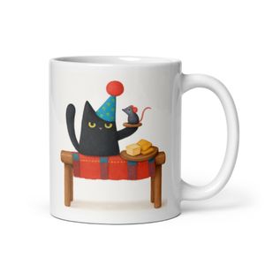 Cheese &amp; Crackers With Mouse!  - Novelty Mug 