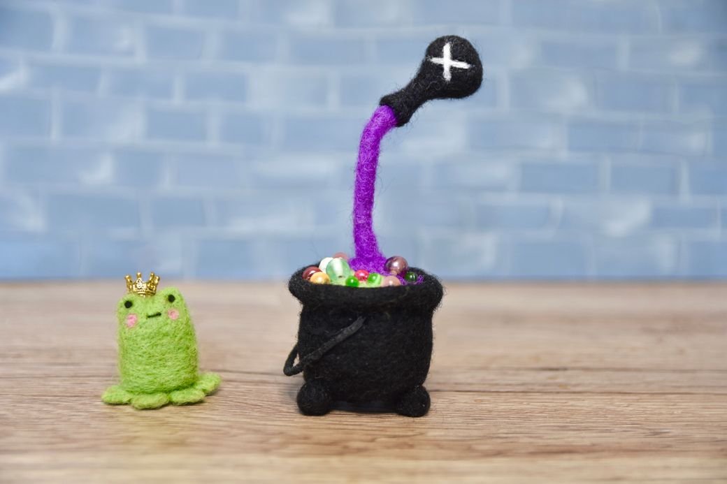 Magic Cauldron - Halloween Needle Felting Pattern PDF - Tutorial  