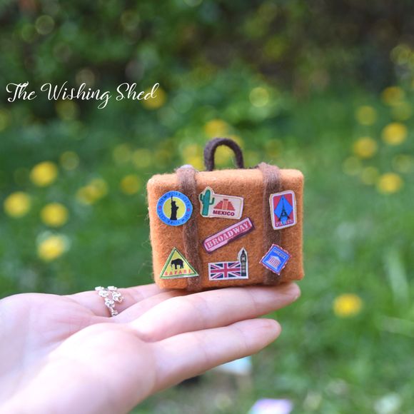 Miniature Working Suitcase - Felt Sewing Pattern