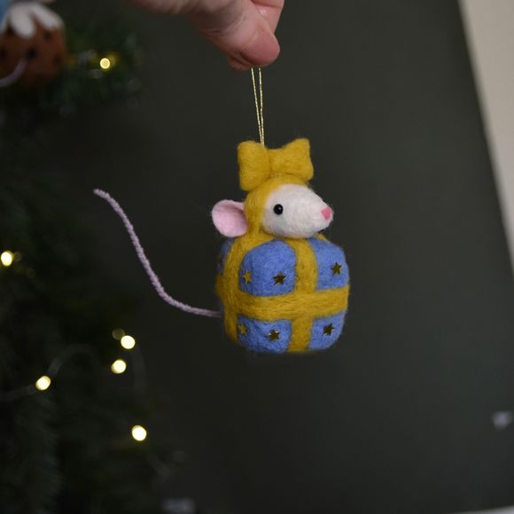 PDF FILES Gift Box Mouse Needle Felting Pattern 