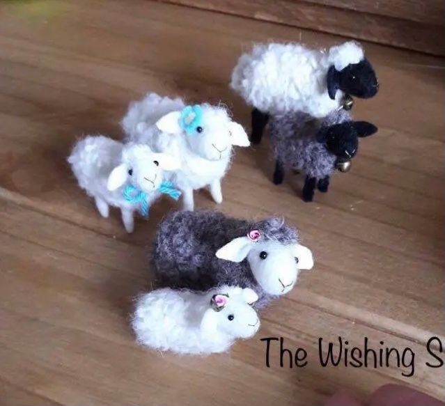 Lovely Little Sheep - Easy Needle Felting Pattern PDF - Tutorial  