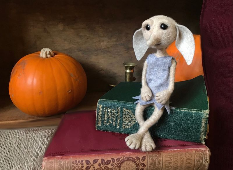 House Elf Doll -  Needle Felting Pattern PDF Tutorial  - DIY -The Wishing Shed