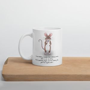 &#x27;I&#x27;m An Ordinary Mouse&#x27; Ceramic Mug - Robin&#x27;s Gift