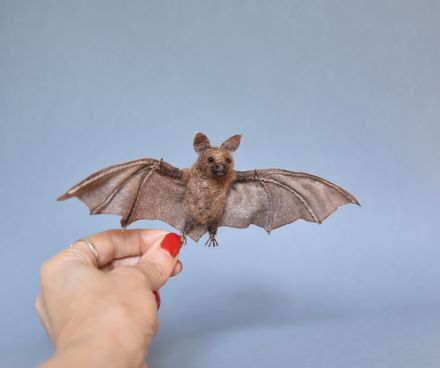 Lifelike Needle Felted Bat - Pipistrelle