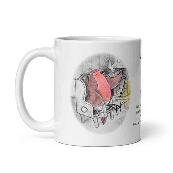 &#x27;Time For Tea&#x27; Ceramic Mug - Robin&#x27;s Gift
