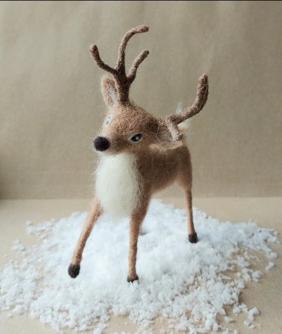 Reindeer - Needle Felting Pattern PDF