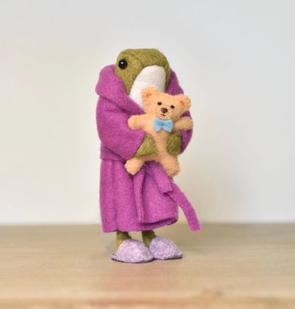 Dressing Gown Outfit For Beanz The Frog Doll - Sewing Pattern PDF Tutorial - The Wishing Shed
