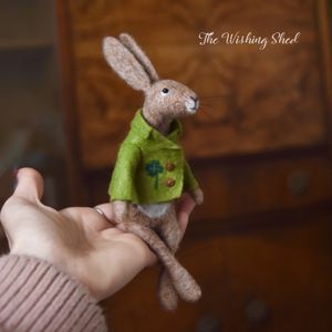 Clover The Hare - Needle Felting Pattern - A Beautiful Animal Doll For You To Make  