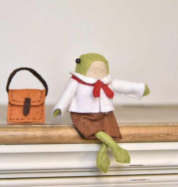 Miniature Victorian Schoolboy Outfit  - For Beanz The Frog Doll  - Easy Sewing Pattern PDF Tutorial 