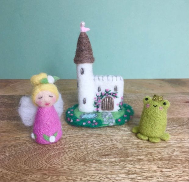 Fairy - Frog Prince - Enchanted Castle - 3 in 1 - Needle Felting Pattern PDF - Tutorial 