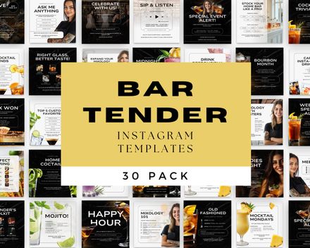 Bar Tender Social Media Posts