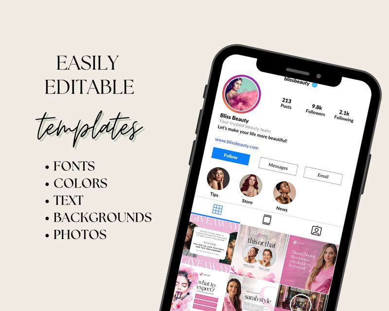 Beauty Industry Instagram Templates