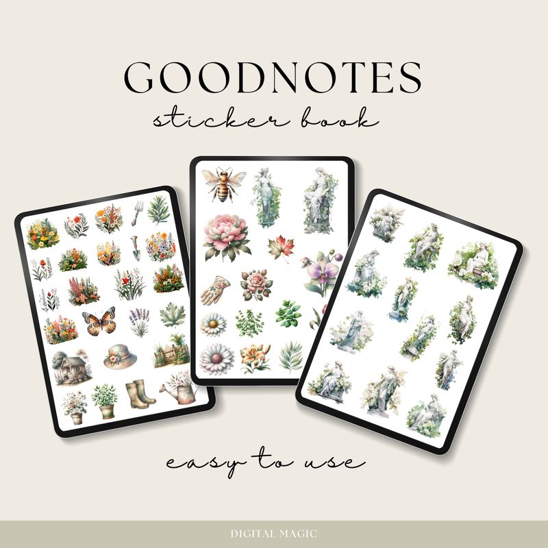 Botanical Beauty Digital Stickers