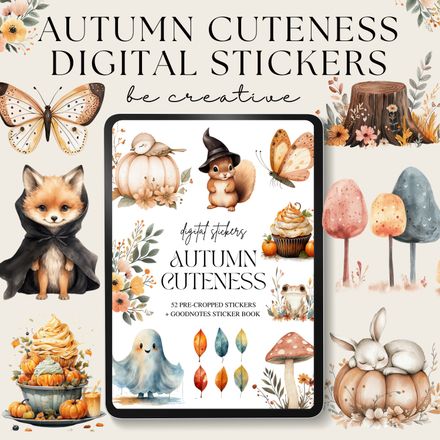 Autumn Cuteness Stickers
