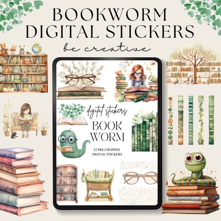 Bookworm Stickers