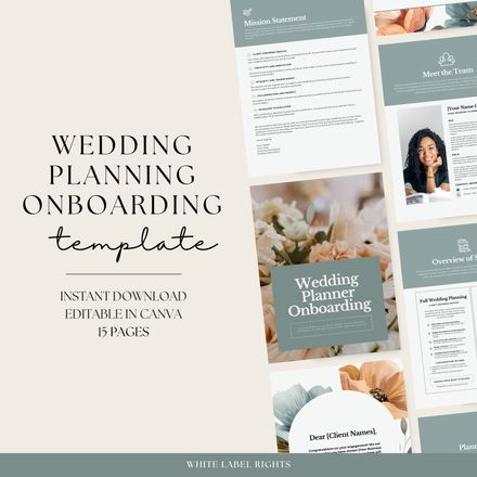 Wedding Planning Onboarding Template