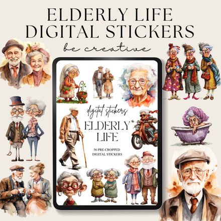 Elderly Life Stickers