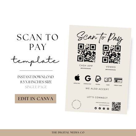Scan to Pay Template