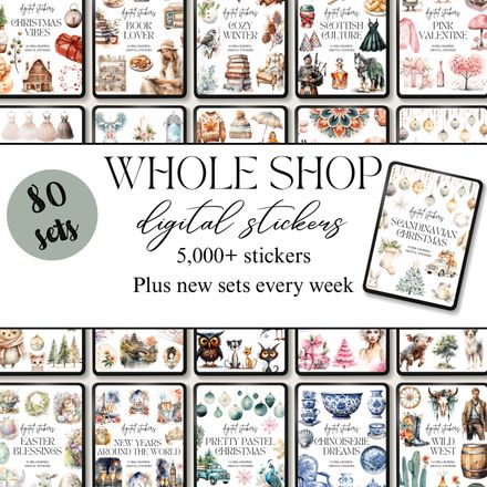 Whole Shop Digital Sticker Bundle
