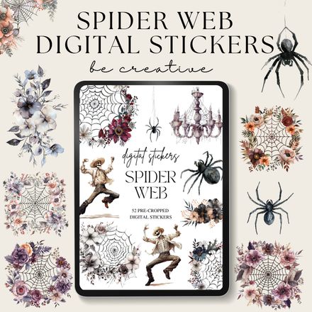 Spider Web Stickers