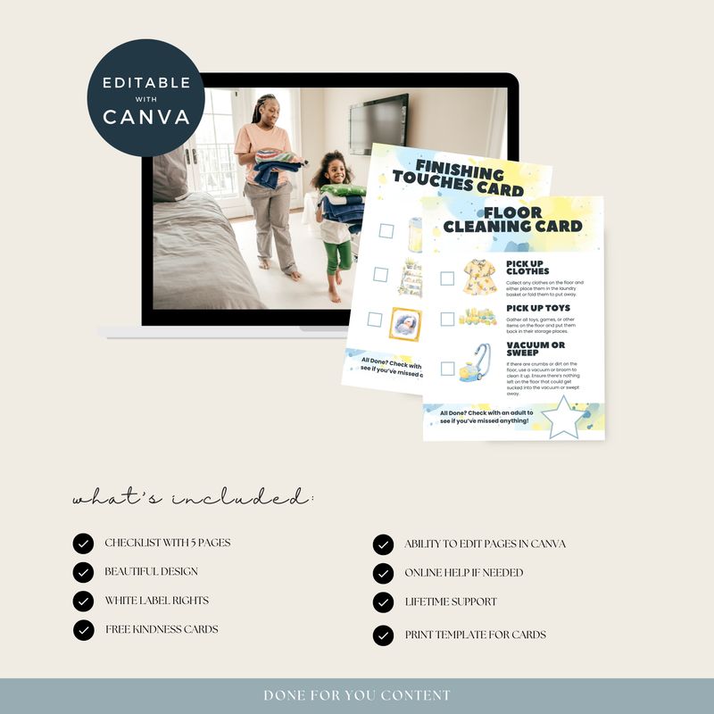 Kids Room Cleaning Checklist