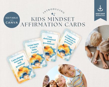 20 Kids Affirmation Cards