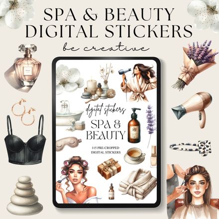 Beauty &amp; Spa Digital Stickers
