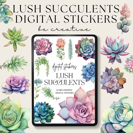 Lush Succulent Stickers