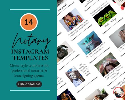 Meme Notary Social Media Posts