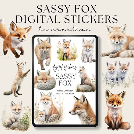 Sassy Fox Stickers