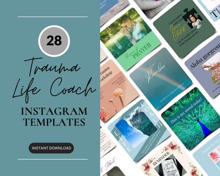 Trauma Life Coach Social Media Posts