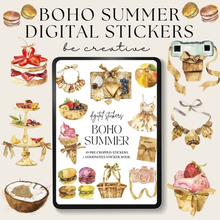 Boho Summer Stickers