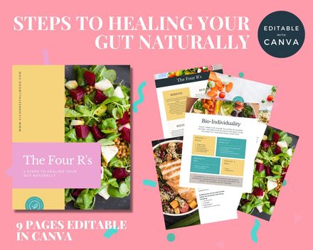 Steps To Healing Your Gut Naturally template 