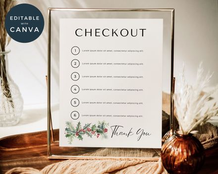  Christmas Airbnb Checkout template