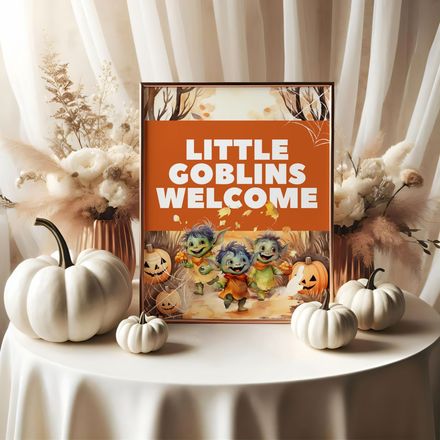 Halloween Sign Editable in Canva
