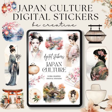 Japan Culture Digital Stickers