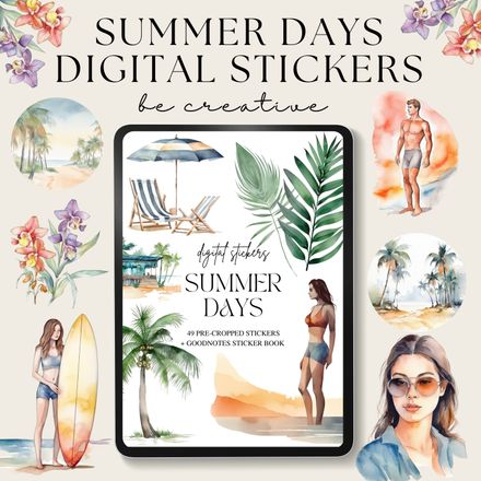 Summer Days Stickers