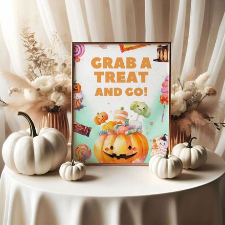 Halloween Sign Editable in Canva