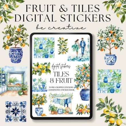 Tiles and Fruit Stickers