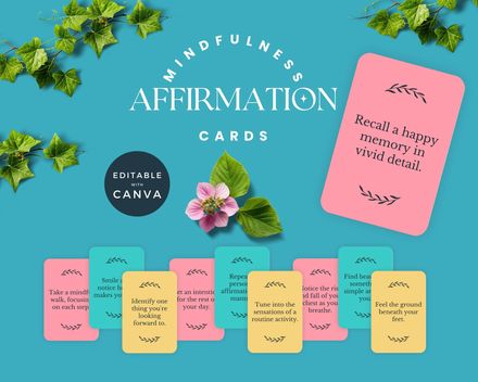Mindfulness Affirmation Cards