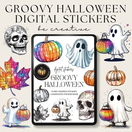Groovy Halloween Stickers
