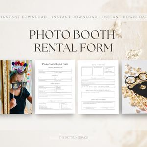 Photo Booth Rental Form