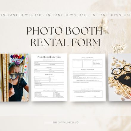 Photo Booth Rental Form