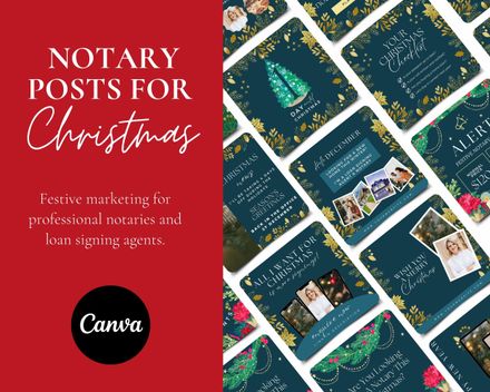 Notary Christmas Social Media Posts