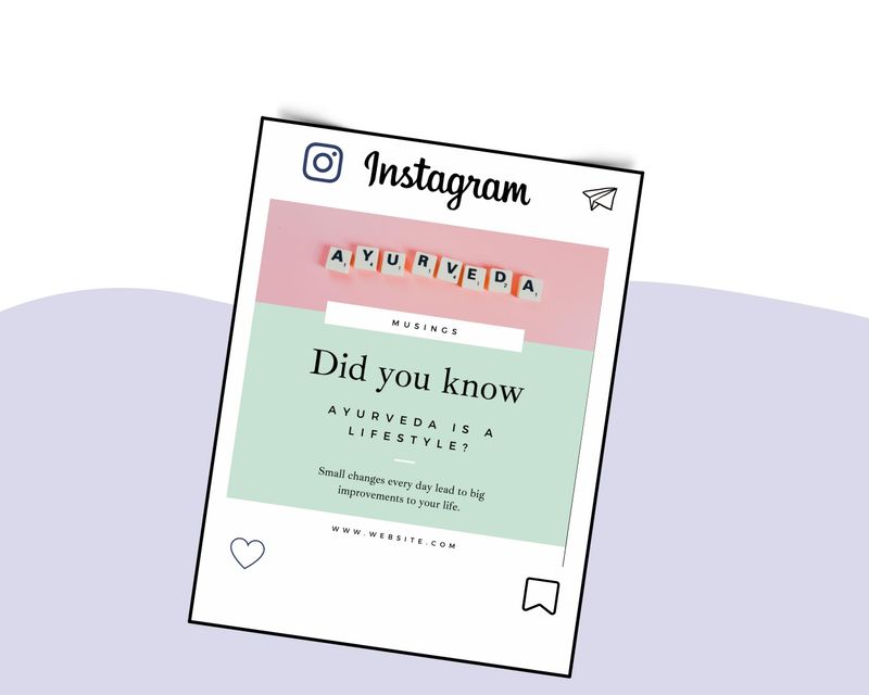 Ayurveda Social Media Posts