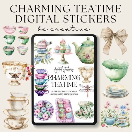 Charming Teatime Stickers
